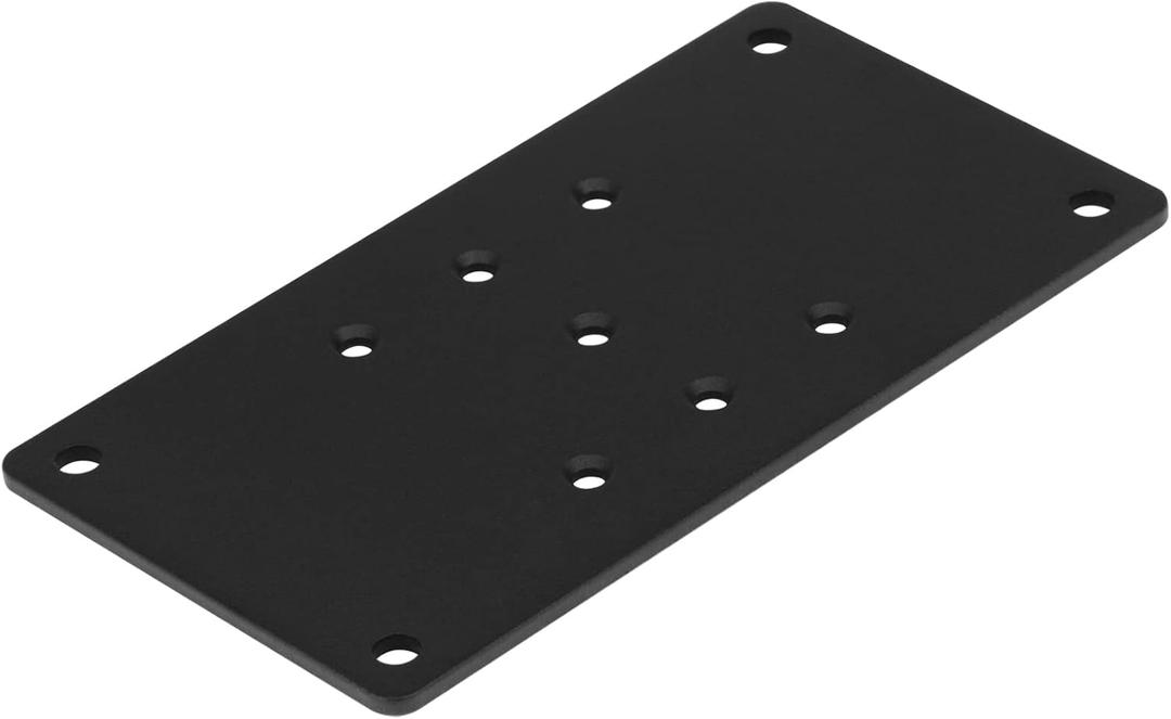 6 Pack Flat Post Base Plates, 6.5" x 3.5" for Nominal 4x4 Wood Posts, Fence & Deck Repair