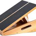 StrongTek Professional Wooden Slant Board, Adjustable Incline Board, and Calf Stretcher, Stretch Board - Extra Side-Handle Design for Portability, Full-Coverage