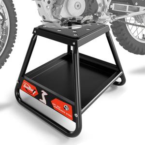 Dirt Bike Stand with Tool Tray,Universal Detachable 600LBS Capacity Motorcycle Dirtbike Stand Lift Box for E Dirt Pit Mini Bike Off Road MX Maintenance Accessories