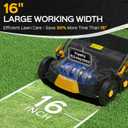 TIECTOWN 2026 Upgrade 16-Inch 15.5 Amp 2-in-1 Electric Dethatcher and Scarifier with 14.5-Gallon Collection Bag, Lawn Dethatcher with 5-Position Depth Adjustment, Keeps Lawn Healthy - Yellow