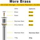 Bathroom Sink Drain Without Overflow, Vessel Sink Lavatory Vanity Pop Up Drain Stopper Without Overflow, Brass and Stainless 304, Chrome