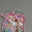Princess Set Durable Tableware Meal Dishes Mealtime Set includes Dinner Serving Bowl Plate Cup with a Matching Spoon & Fork