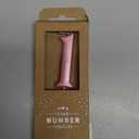 PHD CAKE 2.76 inch Classical Pink 1 Number Birthday Candles, Pink Number Candles, Cake Number Candles, Party Celebration