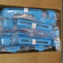 26PCS Full Set Exterior Decoration Trim Kit for Jeep Wrangler JL JLU 2018-2025 Door Hinge Handle Engine Hood Hinge Latch Wheel Eyebrow Side Air Outlet Rear Tailgate Window Hinge Cover (Light Blue)