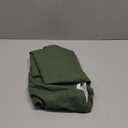 DriftAway Double Layer Linen Blackout Tie Up Curtains Thermal Insulated Fully Lined Balloon Roman Shade Bathroom Window Adjustable Rod Pocket for Small Window 31 Inch by 47 Inch Olive Green