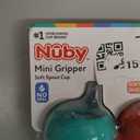 Nuby Mini Holder Non Spill Baby Sippy Cups Soft Mouth - (Pack of 3) 6oz - 6+ Months - Red/Blue/Green
