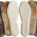 Warm Shoes Insoles for Women Faux Wool Insoles for Winter Boots and Sneakers Thick Synthetic Fluffy Fleece Insertsfor Moccasins and Slippers, Womens 7-7.5 M US