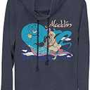 Disney Princess Aladdin Classic Women's Long Sleeve Cowl Neck Pullover, XS