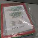 Essex Wares - 25 Pack, Assorted, Job Ticket Holders, 10" Wide x 13.5" Tall - Clear Plastic Shop Ticket Holders - Easy to Use, Reusable & Easy Erase Plastic Invoice Holders, Water-Resistant & Durable