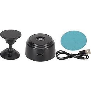 DAUZ Mini WiFi Security Camera, 1080P HD Night Mini Motion Detection APP Control Strong Magnet Home Security Cameras for Baby for Office for Pet (Black)