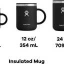 Hydro Flask Coffee Mug Insulated Stainless Steel, Non Spill, Leak Resistant Travel Mug 24 Oz Tonal Black