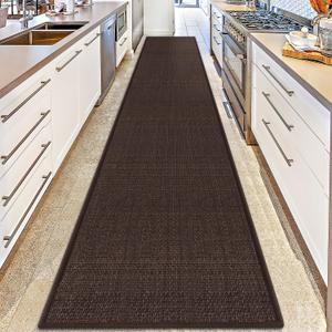GOYLSER Entry Runner Rugs for Inside House, Long Jute Hallway Runner Rug Non Slip, 2x15 Water Absorbent Rug for Laundry Room Floor Mat