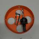 5.5 Inch Hole Saw with Arbor for Metal Wood Plastic, 5-1/2 in Bi-Metal Hole Cutter for Different Project with Smooth and Flat Drilling Edge, Fast Chip Removal,Lighter and Portable