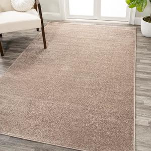 JONATHAN Y SEU100G-3 Haze Solid Low-Pile Indoor Area-Rug Casual Contemporary Solid Traditional Easy-Cleaning Bedroom Kitchen Living Room Non Shedding, 3 ft x 5 ft, Beige (2'11" x 5' (Rectangular))