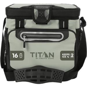 Titan Zipperless HardBody Cooler, Keeps Ice 2 Days, 16 Can