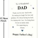 IDU Fathers Day Card, Fathers Day Cards Gifts Decorations for Dad from Daughter Son, Happy Father's Day Card Gifts Ideas with Envelope, Appreciation Thank You Cards for Father