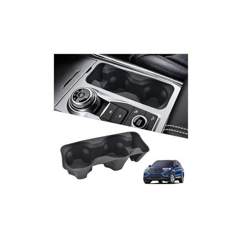 Cup Holder Inserts for Ford Explorer 2020-2024 Accessories, Non-Slip Silicone Center Console Protector Organizer to Prevent Spills & Scratches for Explorer Interior Accessories