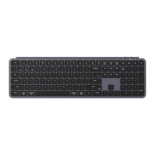 Keychron B6 Pro Ultra Thin Wireless Keypad, Full-Size QMK with Numeric Keypad, 2.4GHz/Bluetooth 5.2/USB Connection, Long Battery Life, Compatible with Mac Windows Linux 