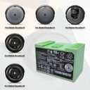 for iRobot Roomba e e5 e6 e5150 e5152 e6198 and i i3 3150 i3+ 3550 i4 4150 i4+ 4552 i6 I7 i7158 i7+ 7150 7550 i8 Plus Replacement Lithium Ion Battery ABL-D1 4624864 4INR19/65 DC 14.4V 1800MAH/26WH