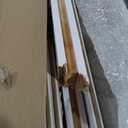 S&Z TOPHAND 42in x 84in MDF Barn Door with 8FT Sliding Door Hardware Kit, Solid Barn Door Slab Covered with Water-Proof PVC Surface (White)