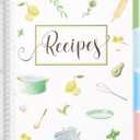 Recipe Book to Write in Your Own Recipes, 9.6’’x12.5’’ Personal Blank Recipe Notebook, Removable Recipe Journal Book Binder with 8 Dividers and 24 Tabs, Hold up to 240 Recipes