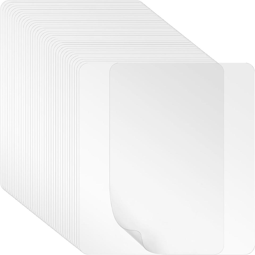 Fasmov 36 Pack Clear Plastic Placemats, Plastic Placemats Table Mats Heat Resistant Placemats Dining Mats, Table Protector for Dining Room Table, Kitchen Counter, Office Desk, 15.7 x 11.8 Inch