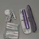 Aquasonic Vibe Series Ultra-Whitening Toothbrush  ADA Accepted Electric Toothbrush - 8 Brush Heads & Travel Case  40,000 VPM Motor & Wireless Charging - 4 Modes w Smart Timer  Satin Violet