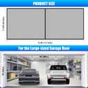 Sliding Garage Door Screen 9x7FT for 1 Car Garage Doors, Magnetic Garage Screen Door with Track Closure, 16x7Ft Retractable Garage Door Screen(Patent has Been published) (Black)