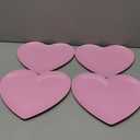 FillTouch 4 Pcs 9.5 Inch Heart Shaped Melamine Plates Dinner Plates Heart Dinnerware Dishes for Valentines, Birthdays, Bridal Showers, Baby Showers (Pink)