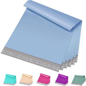 Metronic Poly Mailers 12x15.5 100 Pack, Medium Size Shipping Bags for Clothing, Strong Self-Seal Mailers Poly Bags Shipping Envelopes, Thick Mailing Bags Package Bags for Small Business, Light Blue, 12x15.5 100 pieces