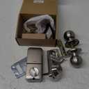 Veise Keyless Entry Door Lock with 2 Knobs, Electronic Backlit Keypad Deadbolt with Handle Set, Auto Lock, One-time Codes, Smart Deadbolt for Front Door, Easy Installation, Satin Nickel