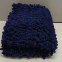 Yimobra Bathroom Rugs Non Slip Washable 32x20 Inch - Ultra Soft Absorbent Chenille Bath Mat, Quick Dry Shaggy Floor Carpet for Tub Shower, Navy Blue Home Decor Accessories