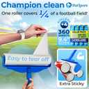 PetLovers Large Lint Roller with 3 Refills  360 Total Sheets for Tackling Pet Hair, Extra Large Floor and Carpet Roller for Homes with Pets, Perfect for Floors, Furniture, and Loving Pet Owners