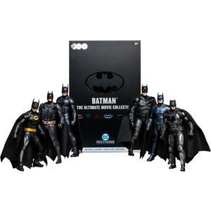 McFarlane Toys - WB 100 DC Multiverse Batman The Ultimate Movie Collection 7in Figure 6pk, Gold Label