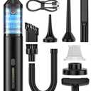 Car Vacuum Portable Cordless Handheld Vacuum Cleaner 4-in-1 Mini Cordless Vacuum with 2 Suction Modes and 16800pa Suction Power Blowing & Inflating 2 Modes Handheld Vacuum for Car, Desk, Keyboards