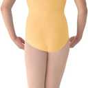 Mirella Girl's Princess Seam V-Front Camisole Dance Leotard