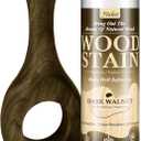 Wood Stain 8.5oz - Walnut | Water Based Furniture Stain & Wood Varnish for Indoor & Outdoor Wooden Furniture, Doors, Windows, Paneling, Cabinets | Low Odor Non-Toxic, Dye Fast, Multiple Finishes
