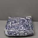 Y-PLWOMEN Blue Duvet Cover Queen - 100% Cotton, Damask Printed, Soft & Breathable, 90"x90", 3PCS (1 Duvet Cover, 2 Pillowshams), Queen Size