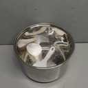 304 Stainless Steel Inner Pot, 5 L/10-Cup Rice Cooker Inner Bowl, Compatible with Zojirushi NS-TSC10 Cookers, Replacement Inner Bowl, Includes Rice and Soup Spoons, Easy-to-Clean (5L)