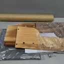 Cat Litter Box Step, 3‑in‑1 Cat Scratch Post,Cat Bed Scratcher(Natural)