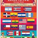 EggSun 17.7''x24'' 2024 Hispanic Heritage Month Decorations Bulletin Board Poster Hispanic Country Flags for Classroom Bulletin Board Educational Decor-Pioneers of Change: Shaping the Future Together, Pack of 2