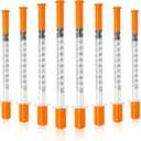 Jeringas con agujas para inyectar, U-100 31G 1ml 1/4"(6mm) jeringas, Pack of 100
