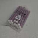 Macarrie 24 Packs Flameless Taper Candles Battery Operated Fake 11 Inch Long Candle Light LED Flameless Candlesticks Flickering Tapered for Wedding, Halloween, Christmas(Light Purple)