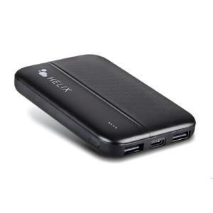 Helix Power Bank Turbovolt+ 5000mAh 3-Port Portable Battery