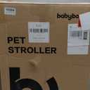 Lightweight Dog Stroller for Small Dogs & Cats Portable Compact Folded Pet Stroller Up to 35lbs Medium Pets One Click Folding Large Cat Carriage with Convertible Canopy Storage Basket - Black