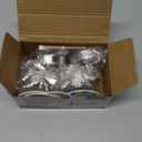 ZESLMG Nickel Suction Cup Hooks for Glass Window, Silver Shower Hook for Inside Shower, Removable Towel Hooks for Bathroom Kitchen Wall Glass Door, Wreaths Loofah Suction Hook for Hanging, 4 Pack