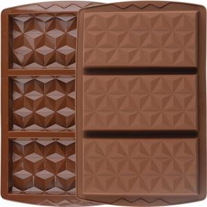 Chocolate Bar Mold Deep Break Apart Pyramid Silicone Chocolate Molds For Chocolate Candy