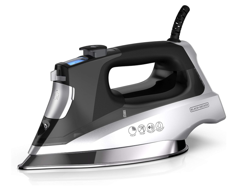 BLACK+DECKER Allure Digital Professional Steam Iron, D3060, 30% More Steam, Percison Tip, Stianless Steel Soleplate, Vertical Steam Fuction
