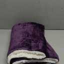 NANPIPER Baby Sherpa Blanket,Warm Toddler Throw Blanket,Soft Newborn Fleece Blanket for Winter (Purple,30x40 inches)