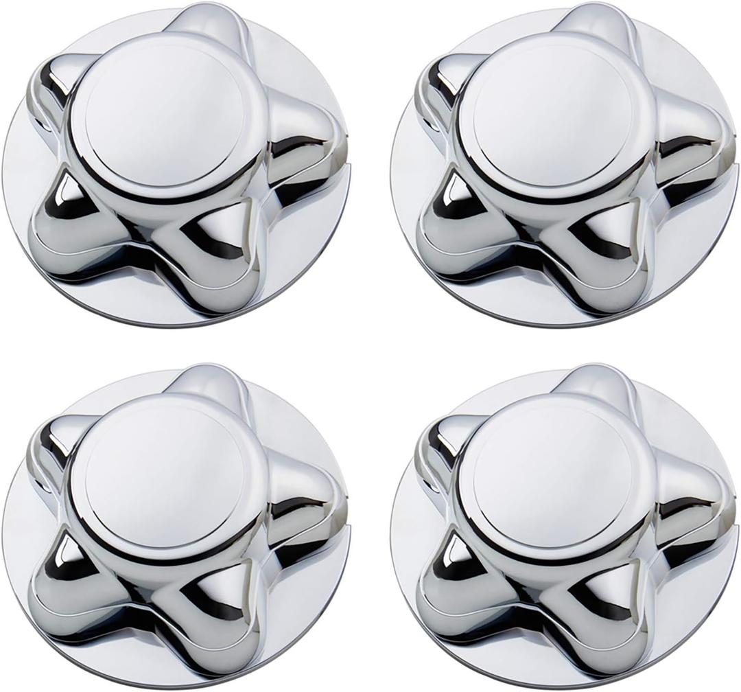 B4B BANG 4 BUCK 4 Packs 7" Center Cap with 5-Lug Steel Wheel Chrome for Ford 1997-2003 F150 F-150 97-02 Expedition, 4Pcs